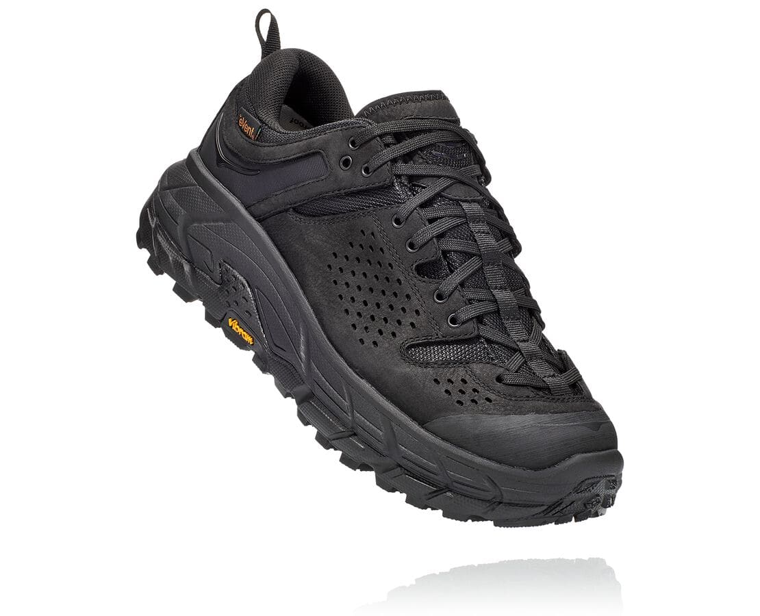 Hoka One One Tor Ultra Low Wp Jp South Africa - Mens Trail Running Shoes - Black,LVNUQ-6853